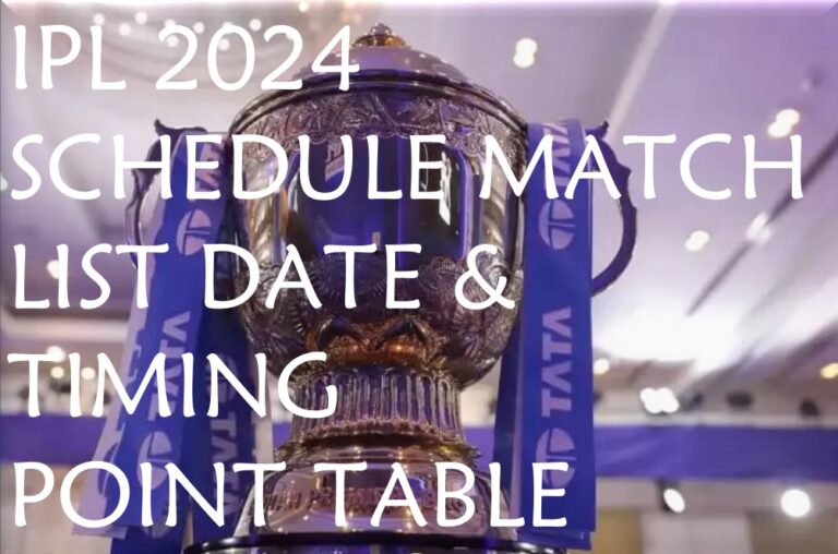 TATA IPL Schedule, Dates, Timing, Match List, Venue, Tickets