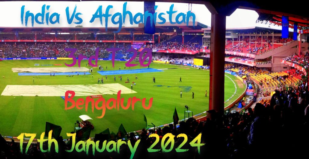 India Vs Afghanistan 3rd T20 Bengaluru Tickets