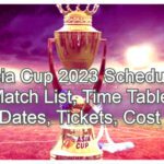 Asia Cup 2023 Tickets Booking Online Process, Schedule, Time Table