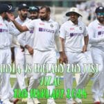 India Vs England 2nd Test ''Vizag - Visakhapatnam Tickets 2 February 2024