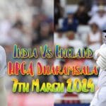 India Vs England ''5th Test'' HPCA Dharamsala 7th March 2024 Tickets