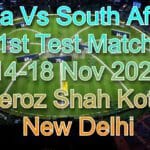 India Vs South Africa ''1st Test Match'' - Delhi Tickets | 14-18 November 2025
