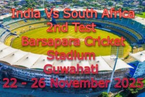 India Vs South Africa 2nd Test Guwahati Match Tickets – (22-26 Nov 2025)