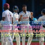 India Vs West Indies Ahmedabad & Kolkata Test Match Tickets 2025