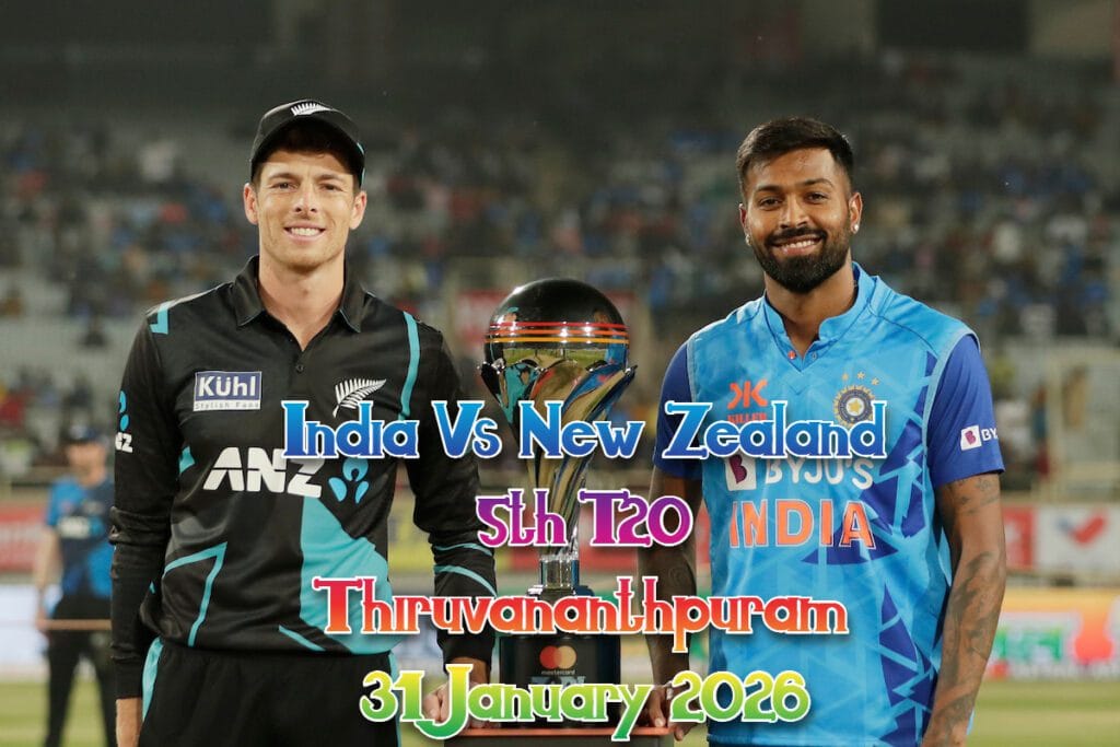 India Vs New Zealand 5th T20 - ''Thiruvananthpuram/**Trivandrum** Tickets | 31 Jan 2026