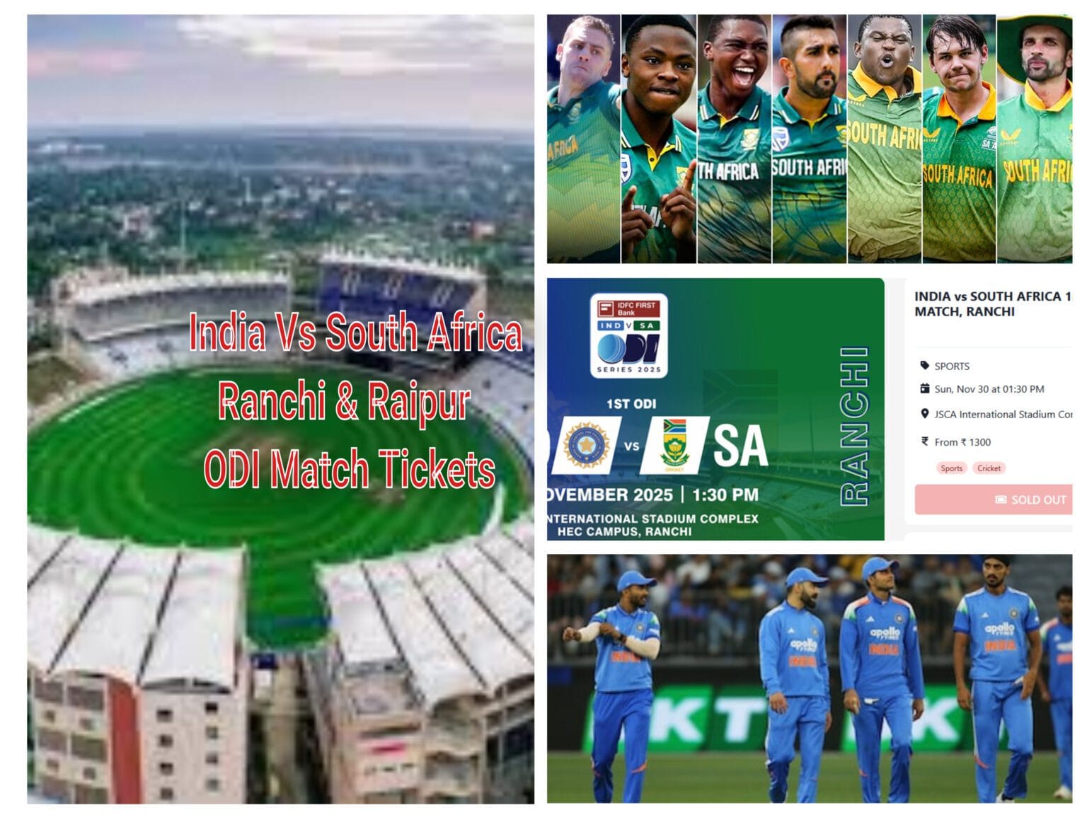 India Vs South Africa 2027 Schedule Venue