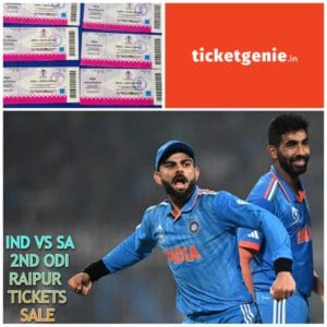 India Vs South Africa 2nd ODI Raipur Tickets