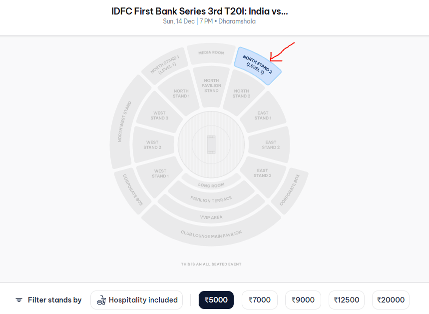 IND vs SA Dharamshala T20 Tickets Available @ Rs.5000 ! Don't Miss The Live Cricket Action