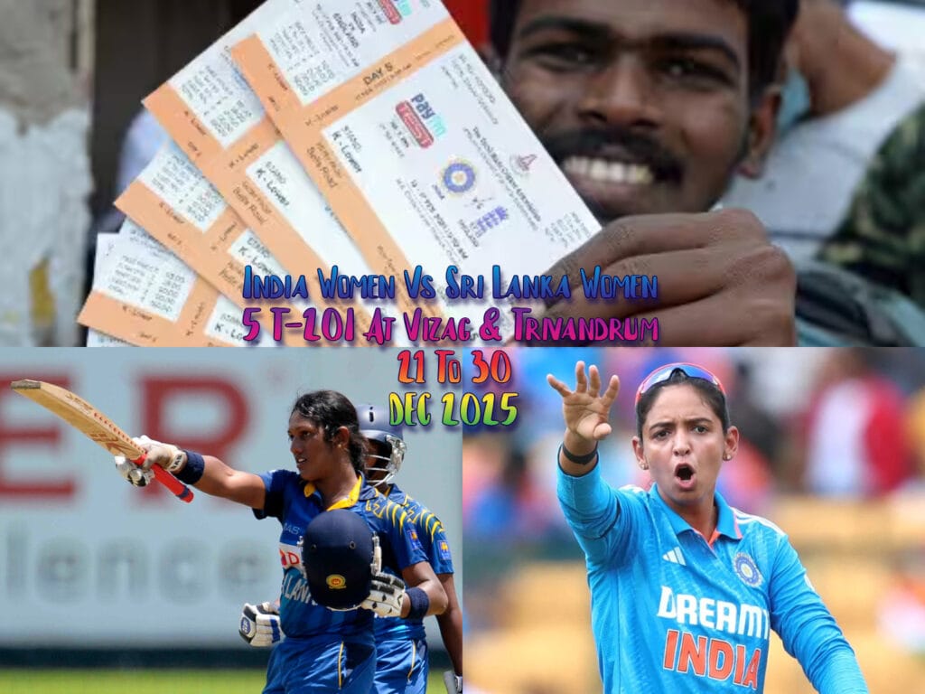 India Women Vs Sri Lanka Women T20 Match - Vizag & Trivandrum Tickets Price | Booking Details