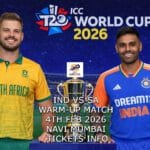India Vs South Africa Warm Up T20 World Cup DY Patil Navi Mumbai Tickets 2026