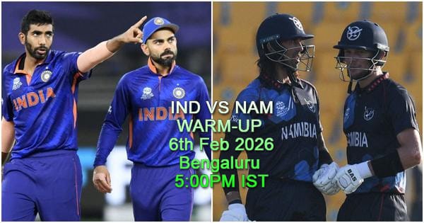 India Vs Namibia WARM-UP Match "Bengaluru" T20 World Cup Tickets 2026