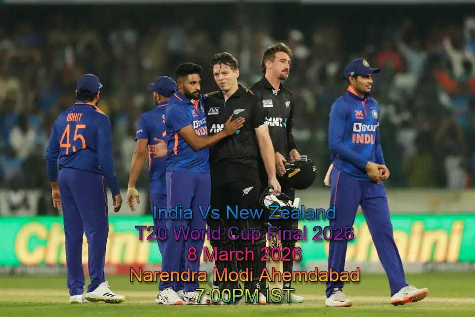 India Vs New Zealand T20 World Cup Final Match Tickets 8 March 2026 At Ahmedabad