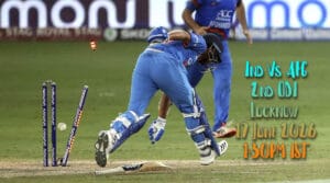 India Vs Afghanistan 2nd ODI Lucknow Tickets 17 June 2026