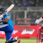 India Vs West Indies 3rd T20 Indore Match Tickets @ BookMyShow 11 October 2026