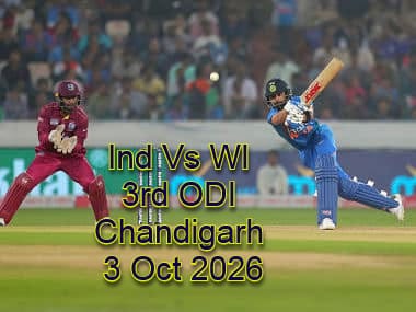 India Vs West Indies 3rd ODI - New Chandigarh '3 OCT 2026' Tickets