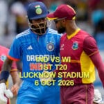 India Vs West Indies ''1st T20'' - Lucknow Tickets (6 October 2026)