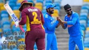 India Vs West Indies 2nd ODI - Guwahati Tickets || 30 Sep 2026