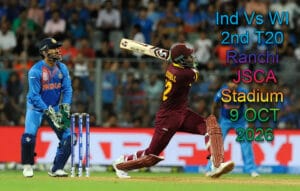 India Vs West Indies 2nd T20 ''Ranchi Tickets - 9 Oct 2026"